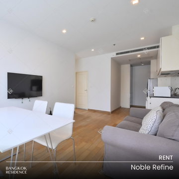 Rental Condo 💖 Noble Refine, 2BR 70 sq.m. 50K 🌃 Beautiful Unit with an Unblocked View, Great Value, Near BTS Phrom Phong