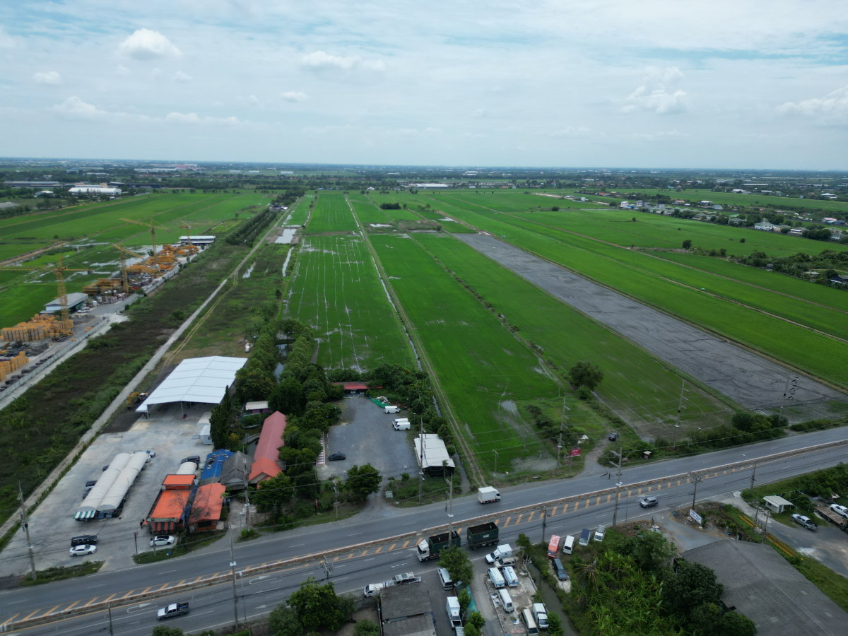 รูป ขายที่ดิน 42-0-68.0 ไร่ ติดถนนลำลูกกา (คลอง 9) จังหวัดปทุมธานี - รูปที่ 4/5