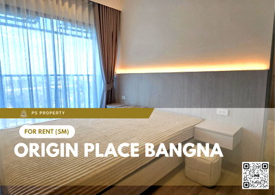 คอนโดให้เช่า : ให้เช่า ✨ Origin place bangna ✨ เฟอร์นิเจอร์ และ เครื่องใช้ไฟฟ้าครบ ใกล้ MRT ศรีเอี่ยม