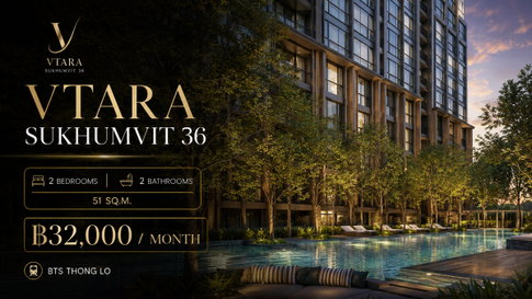 🏡 Vtara Sukhumvit 36 for Rent | 47 SQ.M. | Fully Furnished | Ready to Move In ✨ Beautiful unit in Sukhumvit area, convenient location near BTS