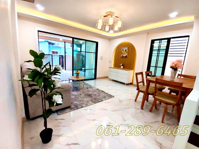 ทาวน์โฮม แม็คโคร บางบัวทอง : AF.  บ้านสวย  หลังริม  #หมู่บ้าน ลุมพินี บางบัวทอง  ใกล้เซ็นทรัล เวสเกต