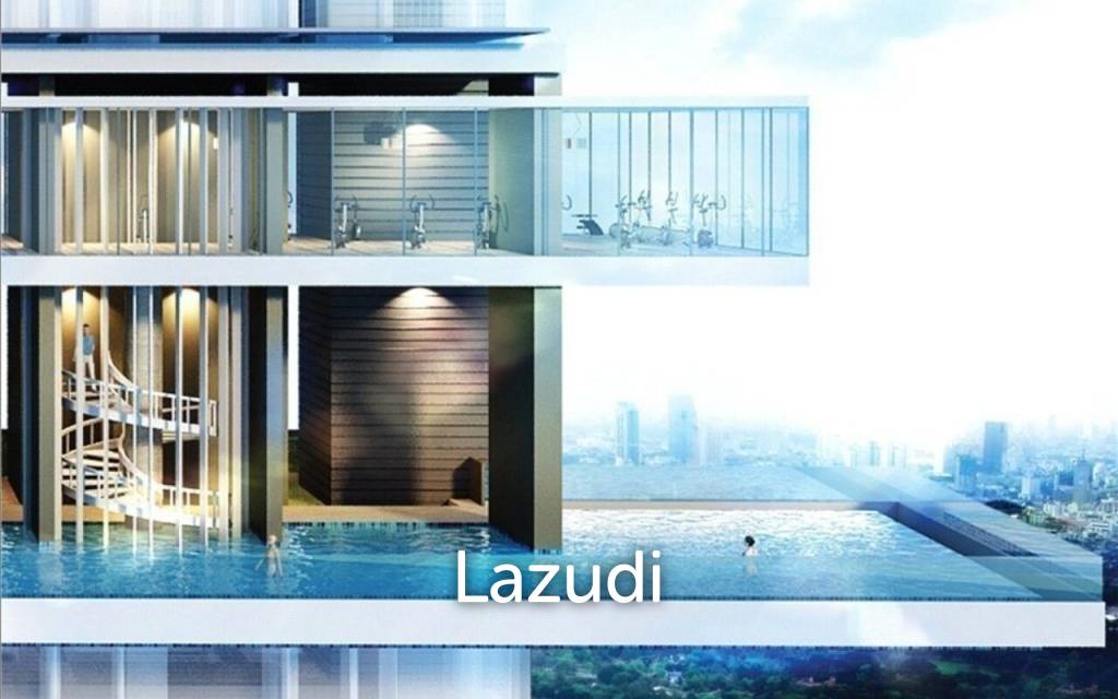 picture 38.5 sqm high-floor 1-bedroom condo at Nara 9 Sathorn Bangkok - 13/14