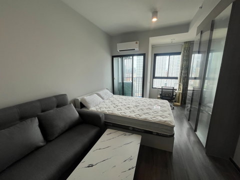 For Rent: IDEO Ramkhamhaeng–Lamsali Station — brand-new, fully furnished, near MRT Lamsali, ready to move in!