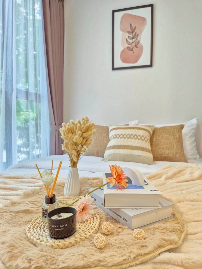 รูป T275 ให้เช่าคอนโด Atmoz Tropicana Bangna (แอทโมซ ทรอปิคาน่า บางนา) ห้องสวยมาก เฟอร์ครบ มีเครื่องซักผ้า เข้าอยู่ได้เลย - รูปที่ 3/14