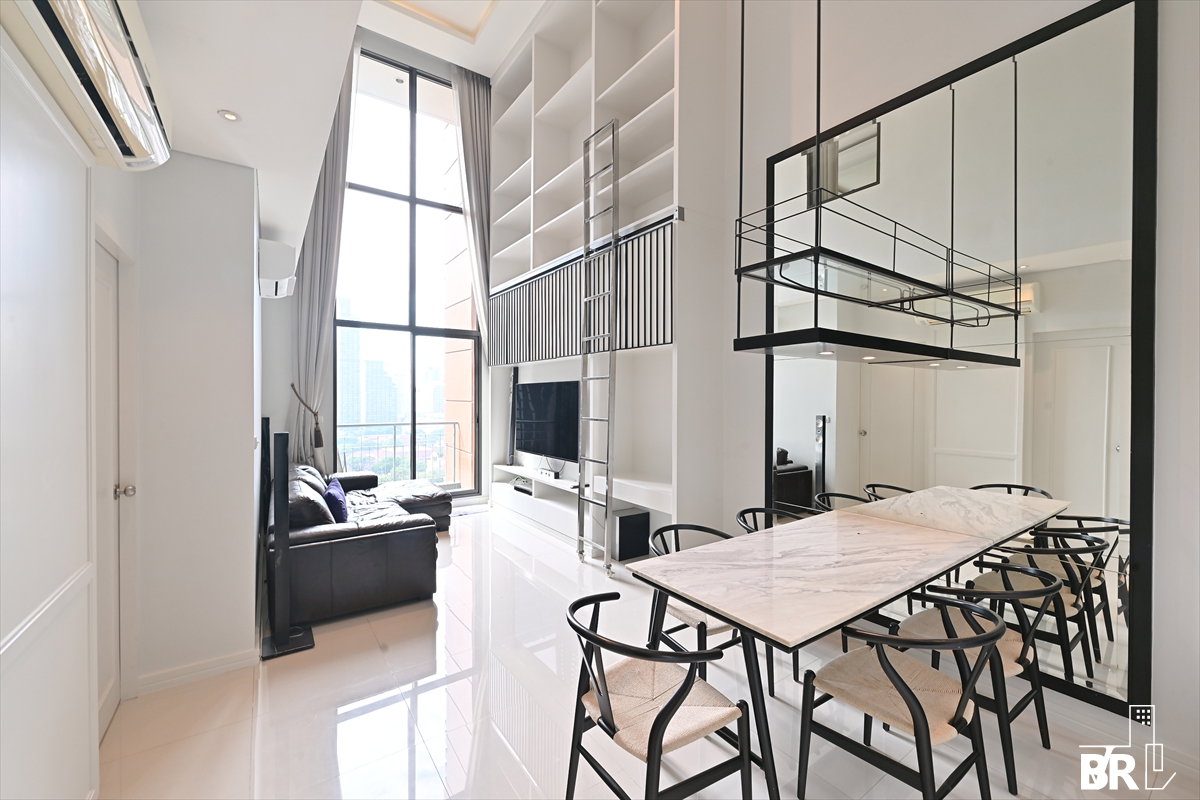 picture Rental Condo 🌃 Villa Asoke, 2BR 91 sq.m. 50K 💎 Spacious Unit with Beautiful View, Near MRT Phetchaburi  - 2/13