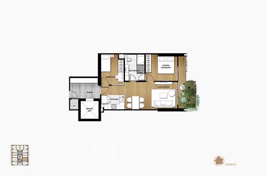 picture Spacious 2-BR 87 Sqm, Siamese Exclusive Sukhumvit 31, MRT Sukhumvit (ID 3193014) - 10/10