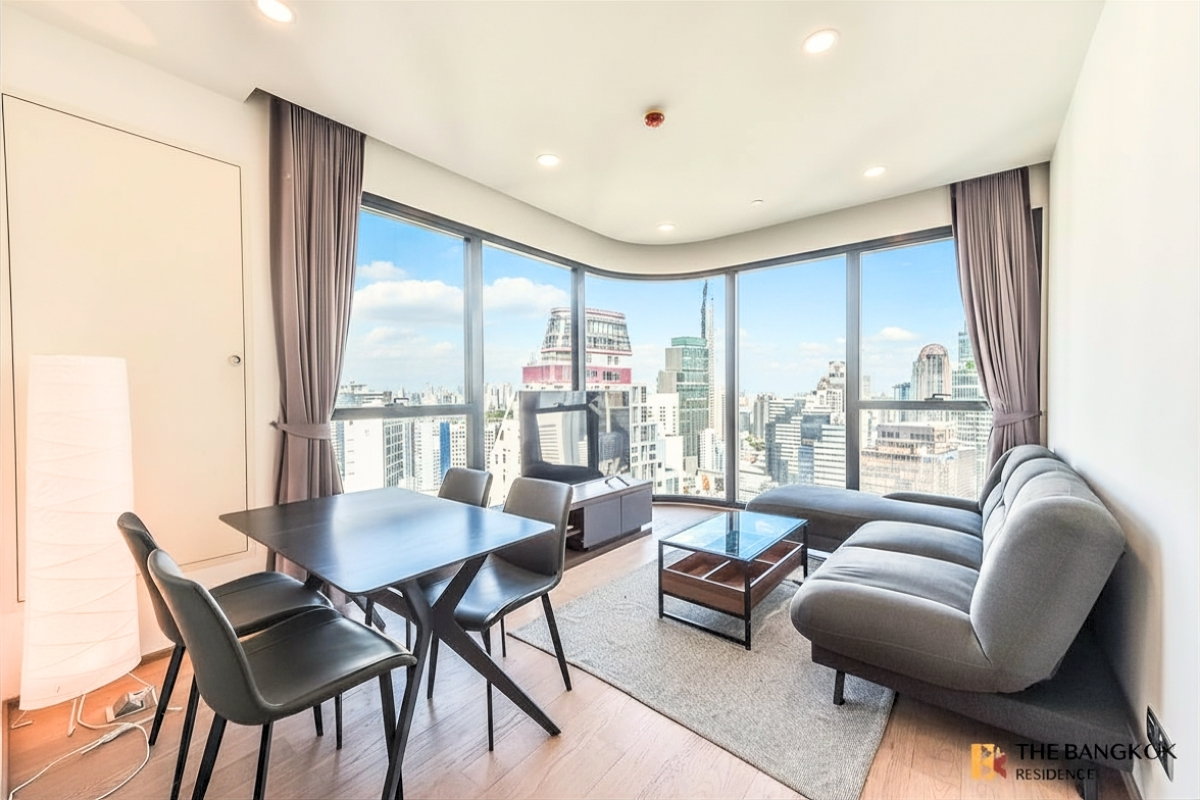 รูป เช่าคอนโด⭐Ashton Chula-Silom 2นอน 55ตร.ม. 50k 💫 ห้องชั้นสูง วิวสวยโล่งไม่บล็อค ใกล้ MRT สามย่าน - รูปที่ 2/10
