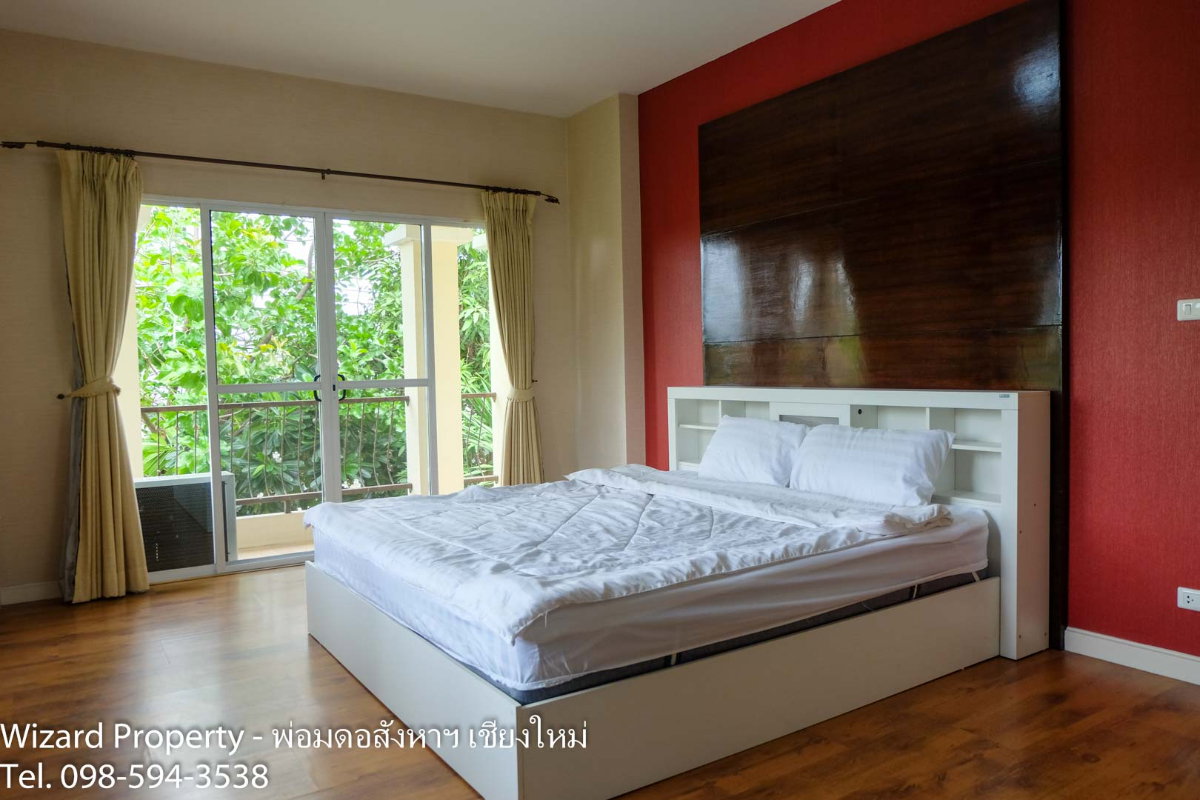 รูป บ้าน 2 ชั้นให้เช่า ติดป่าดอยสุเทพ วิวภูเขา | น้ำแพร่ หางดง เชียงใหม่ บ้านในโครงการหรู • ฟังก์ชันครบ • เฟอร์นิเจอร์ครบ • มีส่วนกลาง - รูปที่ 14/32