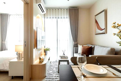 Condos for rent : 🎈#MT2608_108🎈💥Urgent💥 Guaranteed availability! Click quickly before it's gone‼️ For Rent 22k.🔥 New Noble Condo, Fai Chai Wang Lang.