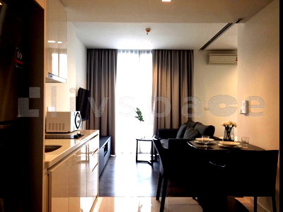 Condos for rent : ▚ L0FC10ツ FOR RENT: Nara 9 1 Bed 39sqm Elegant Cream & Black Theme Ready to Move In✨
