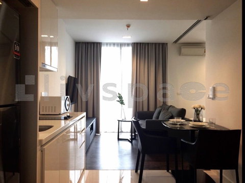 ▚ L0FC10ツ ให้เช่า: Nara 9 1 Bed 39ตร.ม. แต่งสวยโทนเรียบหรู ครีม-ดำ พร้อมอยู่✨