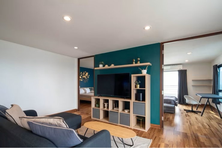 picture Sarin Place Ratchada 46 ✨ Large 2BR corner unit | 22nd floor | Spacious balcony | Ready to move in immediately - 8/16
