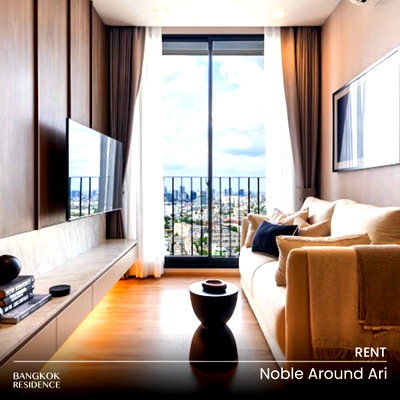 คอนโดให้เช่า : เช่าคอนโด 🌃 Noble Around Ari 1นอน 35ตรม 27k ⭐ ห้องใหม่ไม่เคยปล่อยเช่า ใกล้ BTS อารีย์  