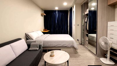 คอนโดให้เช่า : ให้เช่า Atmoz Tropicana Bangna 🏡 9,000 เฟอร์ครบ ‼️ MRT ศรีเอี่ยม #ตอบแชทไว🔥🔥 รหัส L225
