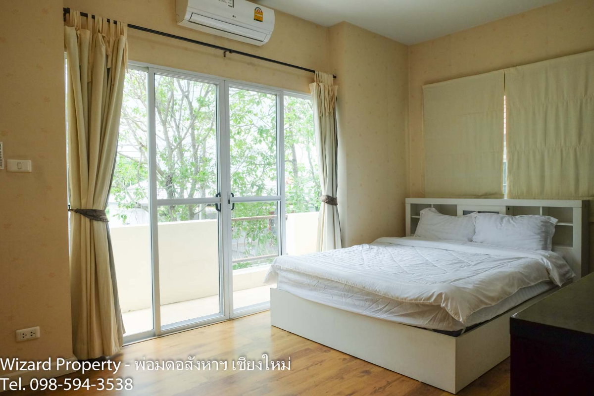 รูป บ้าน 2 ชั้นให้เช่า ติดป่าดอยสุเทพ วิวภูเขา | น้ำแพร่ หางดง เชียงใหม่ บ้านในโครงการหรู • ฟังก์ชันครบ • เฟอร์นิเจอร์ครบ • มีส่วนกลาง - รูปที่ 19/32
