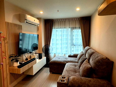 Condos for rent : PFD-08490 For rent Aspire Erawan Prime, large condo room, 2 bedrooms, high floor, open city view, next to BTS Chang Erawan 🚇✨