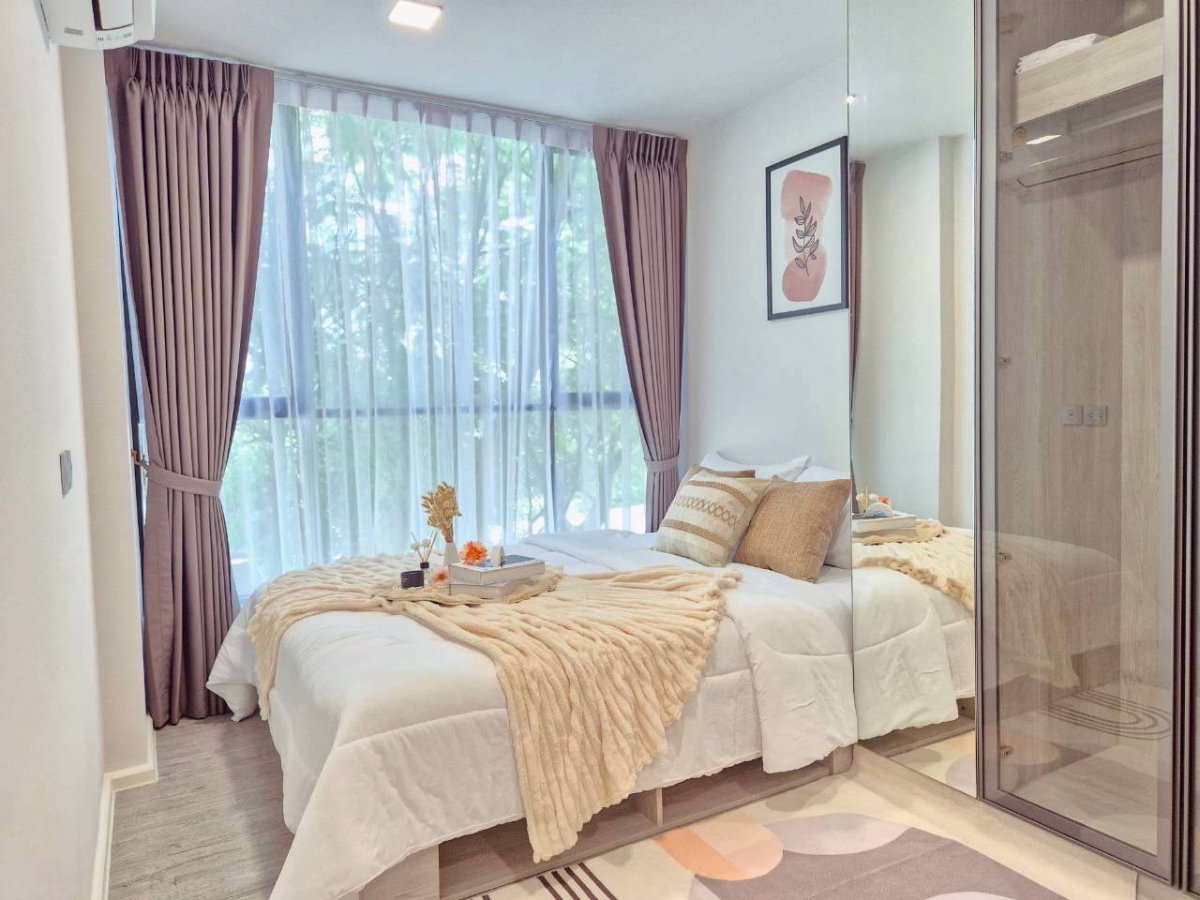 รูป T275 ให้เช่าคอนโด Atmoz Tropicana Bangna (แอทโมซ ทรอปิคาน่า บางนา) ห้องสวยมาก เฟอร์ครบ มีเครื่องซักผ้า เข้าอยู่ได้เลย - รูปที่ 2/14