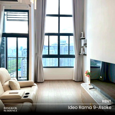 คอนโดให้เช่า : เช่าคอนโด 🌃 Ideo Rama 9-Asoke 1นอน 35ตร.ม. 30k 💎 ห้องสวย ราคาดี ใกล้ MRT พระราม 9 