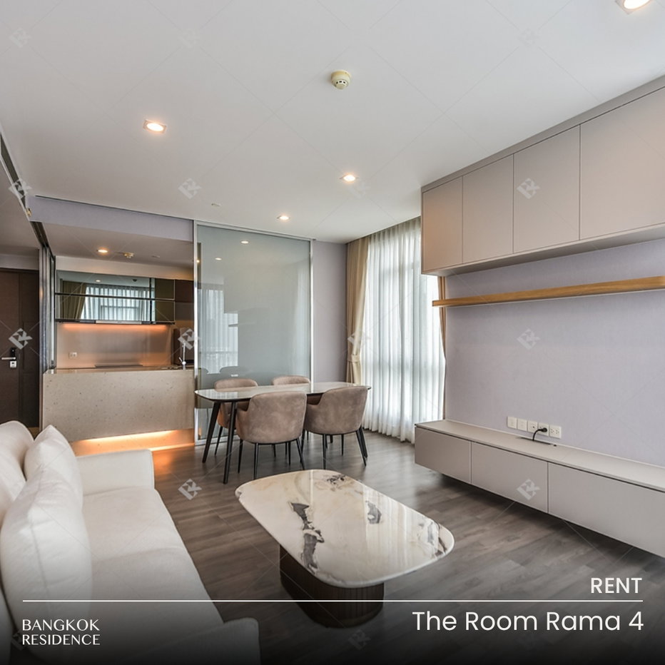รูป เช่าคอนโด 🌃 The Room Rama 4 2นอน 79ตร.ม. 50k ⭐ ยูนิตแต่งสวย รีโนเวทใหม่ ใกล้ MRT หัวลำโพง  - รูปที่ 1/11