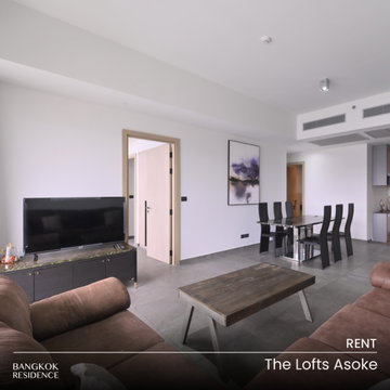 Rental Condo 💎 The Lofts Asoke, 2BR 89 sq.m. 68K ☄️ Beautiful Unit with an Unblocked View, Near MRT Phetchaburi