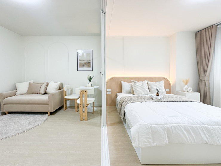รูป ห้องสวย ใกล้เดอะมอลล์ บางกะปิ | Line: @dpromptliving | Call: 080-625-2884 - รูปที่ 3/18