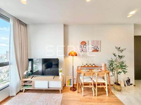 1 Bed Super Hight Fl. 45+ City View Fully furnished Condo Good Location Close To MRT Phetchaburi station @ CLOUD Thonglor Phetchaburi