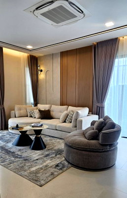 บ้านเดี่ยวให้เช่า : 🏡 บ้านเดี่ยวหลังมุมระดับ Super Luxury โครงการ Mantana Bangna KM.15 🏡 ตกแต่งครบพร้อมอยู่ 100% ใกล้โรงเรียนนานาชาติชั้นนำ!