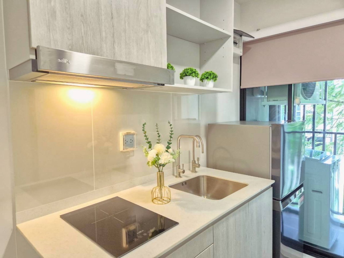 รูป T275 ให้เช่าคอนโด Atmoz Tropicana Bangna (แอทโมซ ทรอปิคาน่า บางนา) ห้องสวยมาก เฟอร์ครบ มีเครื่องซักผ้า เข้าอยู่ได้เลย - รูปที่ 6/14