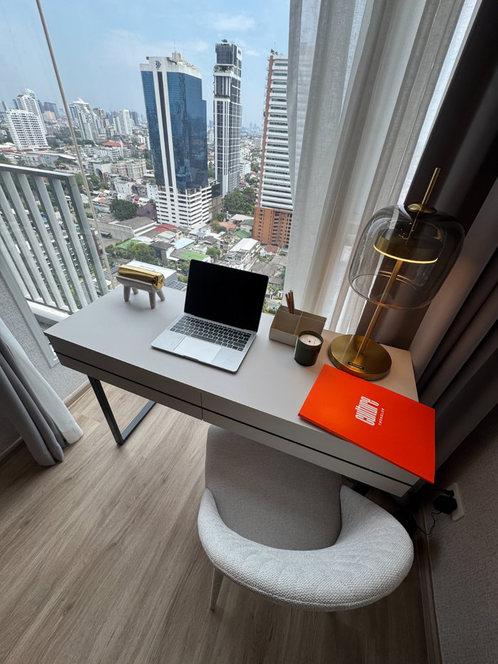 รูป Condo for RENT : Culture Thonglor   𝐒𝐢𝐳𝐞 : 42 sqm.  Duplex 1 Bedroom 1 Bathroom / City View  𝐅𝐥𝐨𝐨𝐫 : 22nd  ✅Fully furnished - รูปที่ 9/15