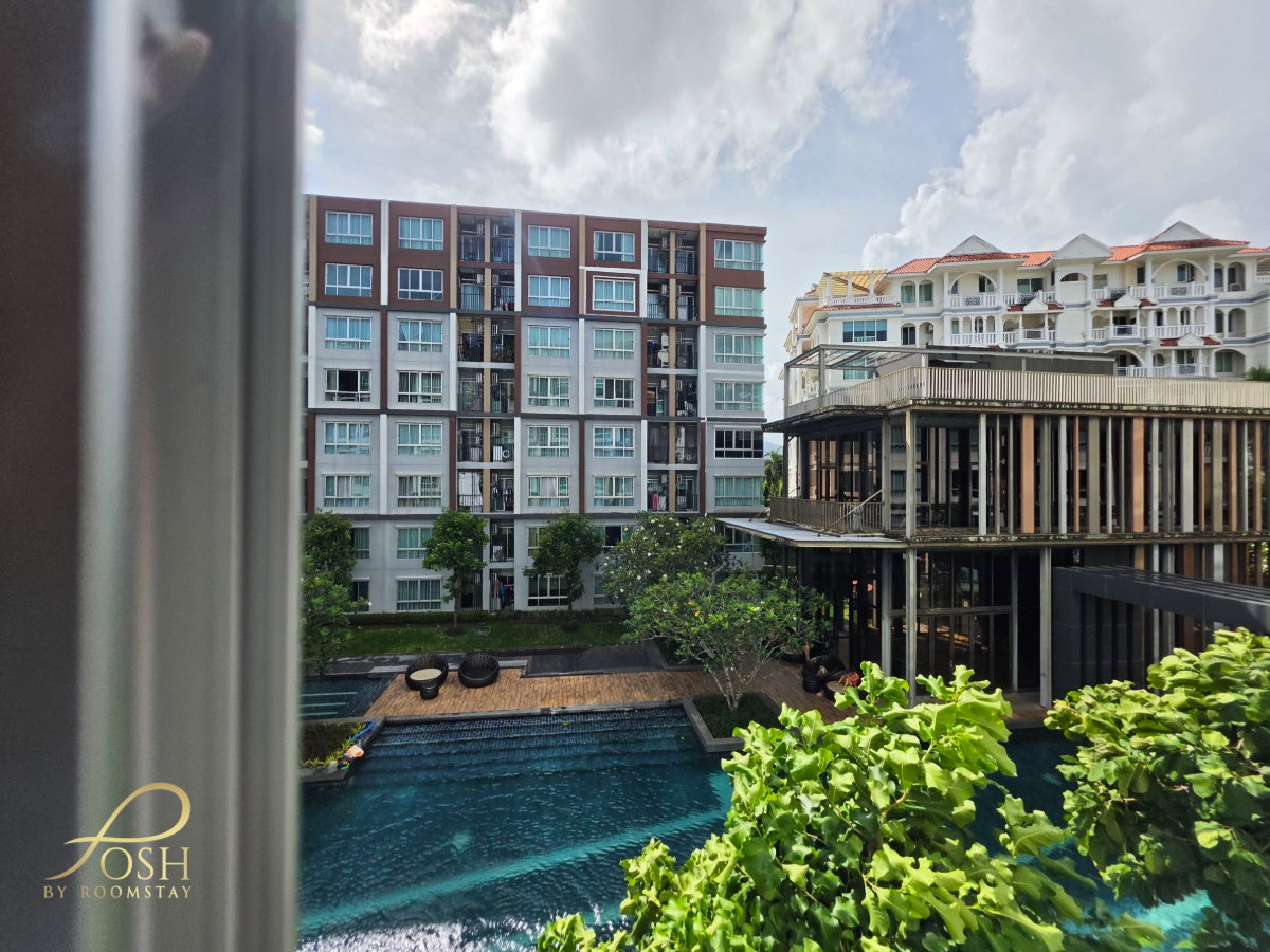 picture For Rent | dCondo Mine, Kathu Studio room with pool view, fully furnished and equipped with appliances.  - 10/22