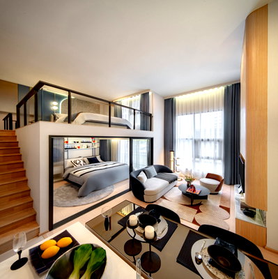ขายคอนโด : The Base Urban Rama 9 ห้อง Loft 2ห้องนอน 1 ห้องน้ำ ราคาโครงการ 