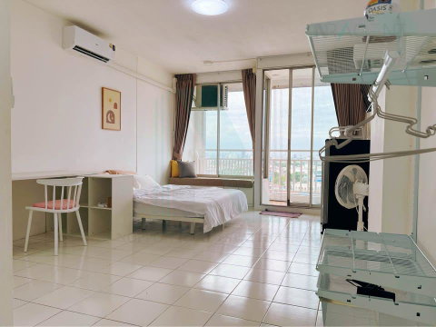 ให้เช่าคอนโด ศรีนครินทร์ เพลส คอนโดมิเนียม อาคาร 1 ชั้น 12 2 ห้องนอน ขนาด 64 ตรม ใกล้ MRT สถานีศรีนุช