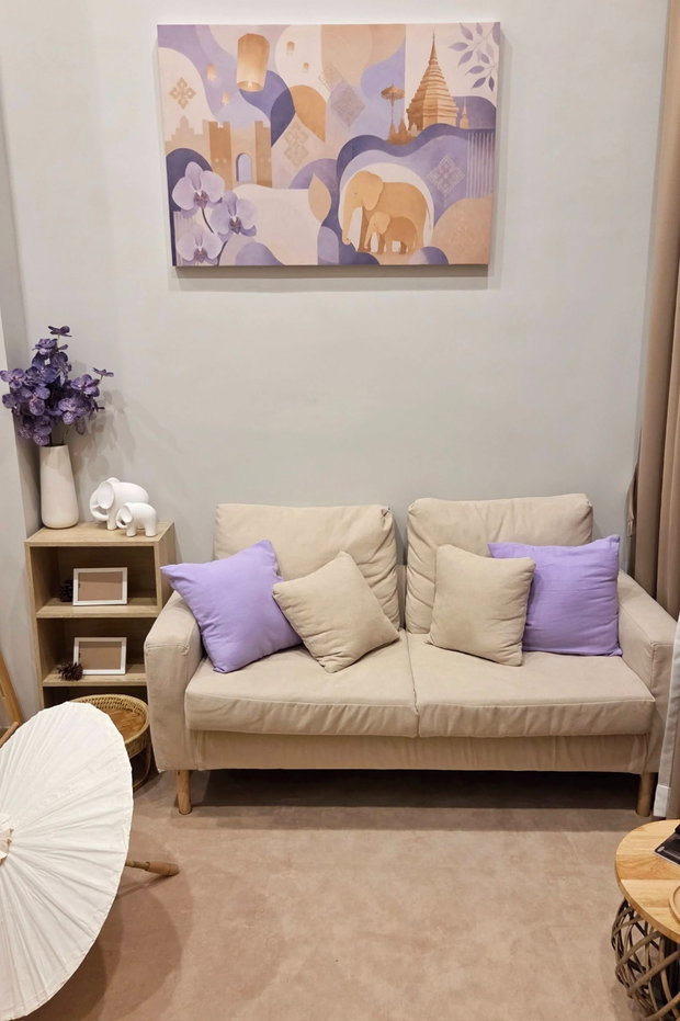 รูป ให้เช่าคอนโด คัลเจอร์ จุฬา ห้องขนาด 36.5 ตรม.  ราคา 38,000 บาท/เดือน โทรฯ 096 1366945 ไลน์ไอดี: rose459 - รูปที่ 2/13
