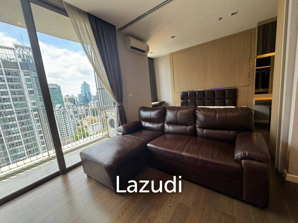 รูป 38.5 sqm high-floor 1-bedroom condo at Nara 9 Sathorn Bangkok - รูปที่ 2/25