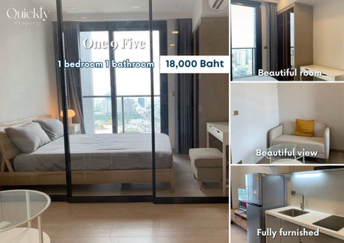 One 9 Five | ราคา 18,000 บาท | ห้องสวย ทำเลดี เฟอร์นิเจอร์ครบ พร้อมอยู่