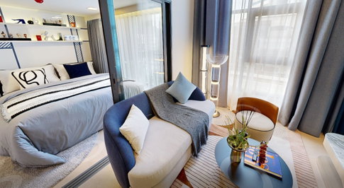 The Base Urban Rama 9 ห้อง LOFT  2 ห้องนอน 1 ห้องน้ำ ราคาโปรโมชันพิเศษจากโครงการ