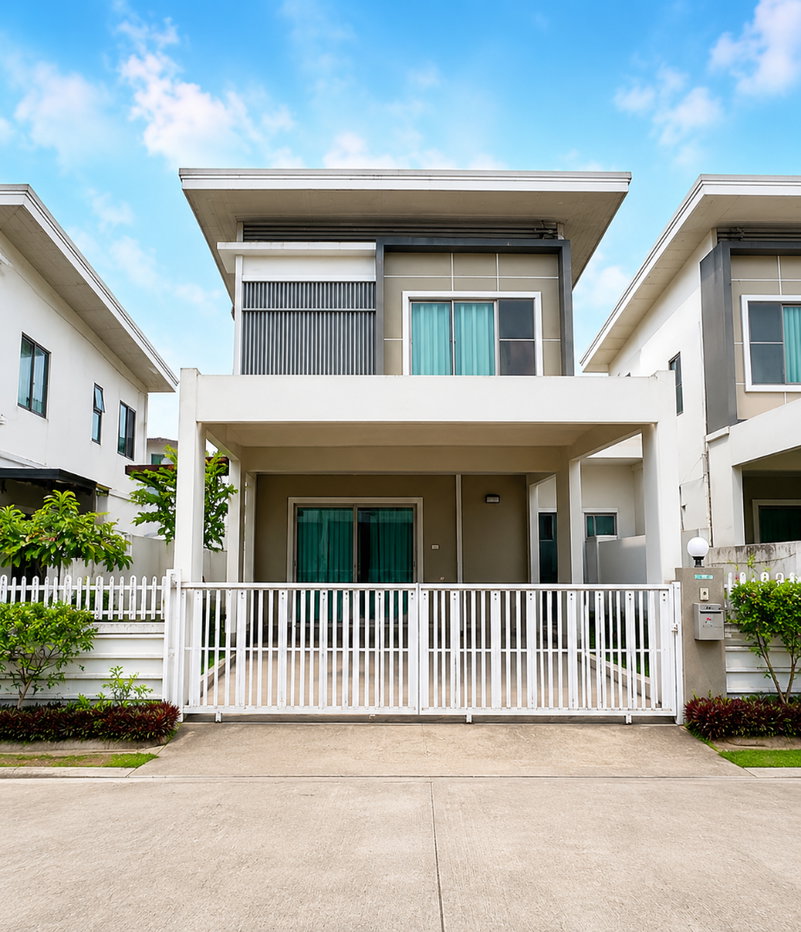 รูป มาใหม่ให้เช่าถูกมากแฝด ม.ไลฟ์อินเดอะการ์เด้นท์ สวนเสือ ศรีราชา - รูปที่ 1/17