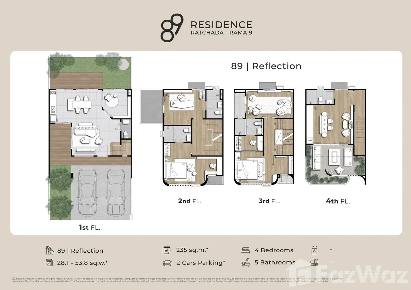 รูป บ้านเดี่ยวให้เช่า 5 ห้องนอน ในโครงการ 89 เรสซิเดนซ์ รัชดา - พระราม 9 6680102 - รูปที่ 7/30