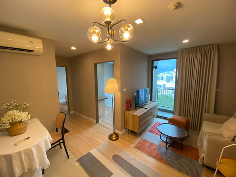 S 338 🔥 For Rent 📍 Metro Luxe Ratchada 📍 2 Bedrooms, Ready to move in, Beautifully decorated, Fully furnished with appliances.
