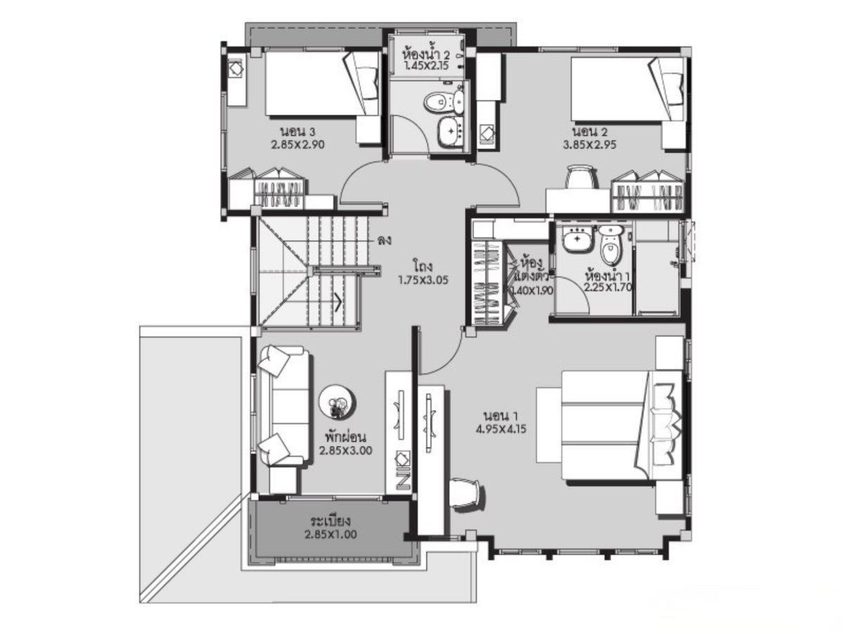 รูป บ้านเดี่ยวพร้อมอยู่ที่มีส่วนกลางระดับ Luxury โครงสร้างดีไม่ต้องซ่อม คุ้มค่าที่สุด ใกล้โรงเรียนนานาชาติชื่อดัง - รูปที่ 23/26