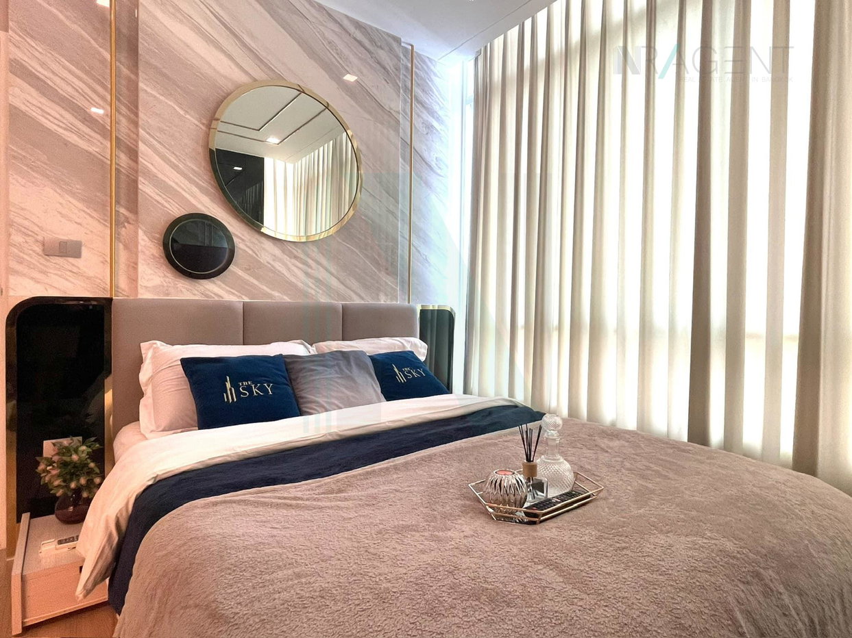 รูป ให้เช่าคอนโด เดอะ สกาย สุขุมวิท อาคาร C ชั้น 17 1 ห้องนอน ขนาด 34.00 ตรม ใกล้ โรงเรียนนานาชาติ เบิร์คลีย์ บางนา - รูปที่ 3/8