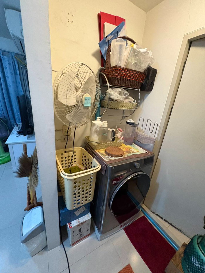 รูป ขายคอนโดอัสกาญจน์ (รามคำแหง 147/2) 39 ตรม. 1ห้องนอน 1ห้องน้ำ พร้อมอยู่ เฟอร์+เครื่องไฟฟ้า 2 แอร์ ทำเลดี เดินทางสะดวก ขาย 1.2 ล้าน โทร 093-9594717 - รูปที่ 6/9