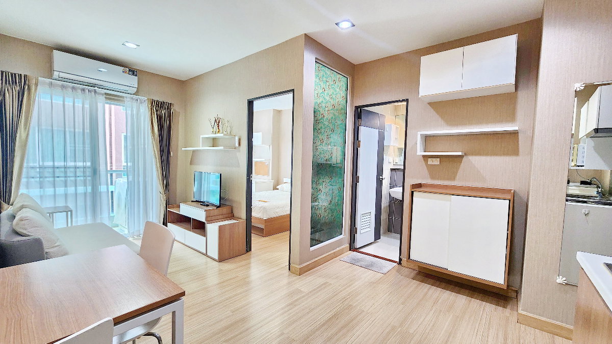 รูป คอนโด ให้เช่า ใกล้ รพ. เชียงใหม่ เพียง 300 ม.ห้องมุม 34 ตรม. เฟอร์ครบ พร้อมอยู่ฟิตเนส สระว่ายน้ำ @One Plus สวนดอก 5  - รูปที่ 13/21