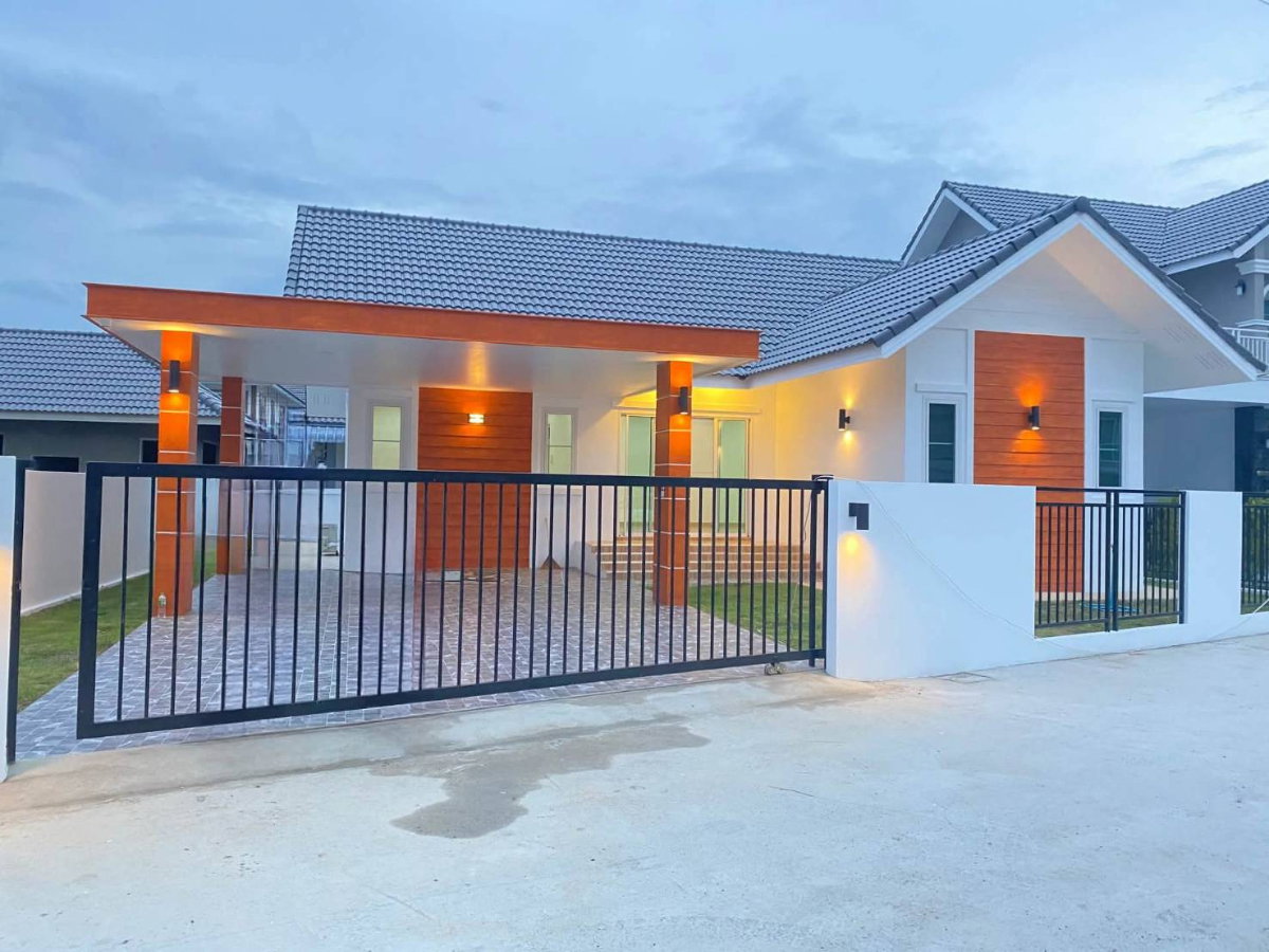 รูป ขายบ้านเดี่ยวชั้นเดียว หนองจ๊อมสันทราย เชียงใหม่ ใกล้ Tonkla International School (H570) T.0946511456 - รูปที่ 1/10
