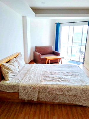 Condos for rent : Condo on Jomtien Beach S1, 12th floor, 31 sq m., Jomtien Beach 300 m., 1 bedroom, 1 bathroom, Jomtien Fresh Market 900 m.