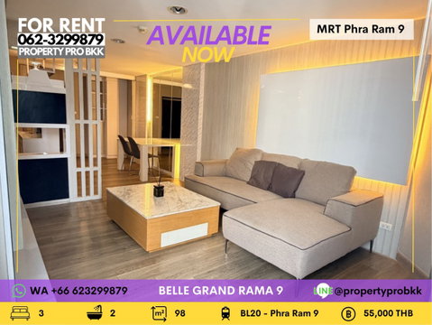 🌟 SPACIOUS 3-BEDROOM FOR RENT | BELLE GRAND RAMA 9 🌟