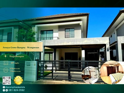 Houses for rent Suwannaphum International Airport : AB06084 - Areeya Como Bangna - Wongwean :  SuvarnabhumiAirport