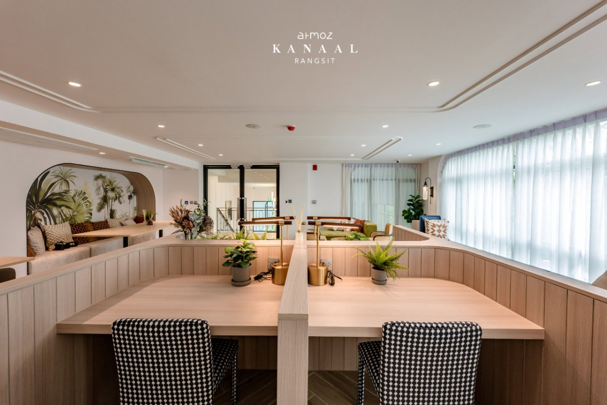 รูป ขาย Atmoz Kanaal Rangsit ตกแต่งพร้อมอยู่!! ไม่ต้องเสียเวลาแต่งห้อง ไม่ต้องสำรองเงินก้อน! คอนโดสไตล์รีสอร์ตบรรยากาศดี ย่านรังสิต ใกล้ ม.กรุงเทพ - รูปที่ 11/25