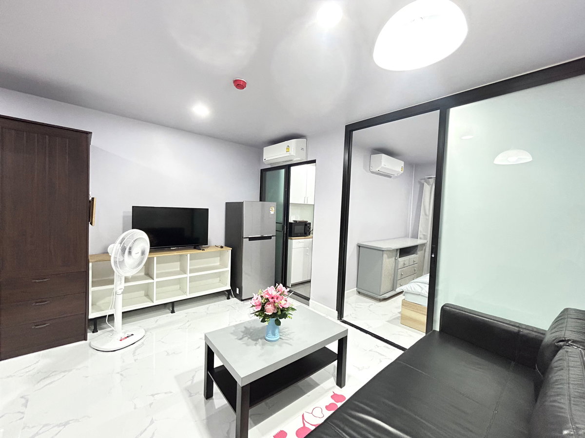 รูป 🔥ให้เช่าคอนโด Rye sukhumvit 101/1 ใกล้ BTS ห้องสวย พร้อมอยู่ มาแต่ตัวกับเสื้อผ้าก็เข้าอยู่ได้เลย🔥 - รูปที่ 1/15