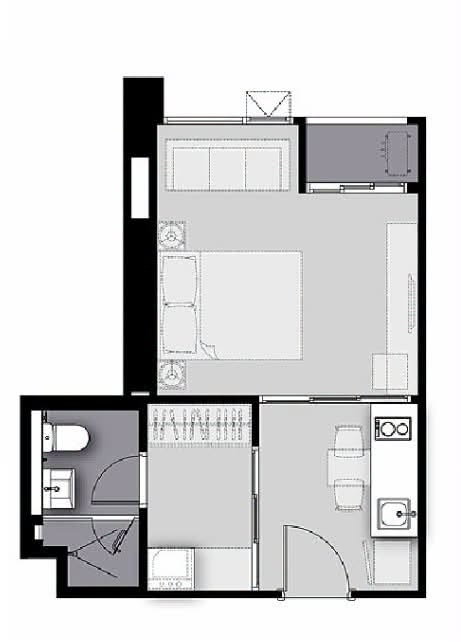 รูป Pool & Garden View! 1-BR for Rent: Life Sathorn Sierra - รูปที่ 2/12